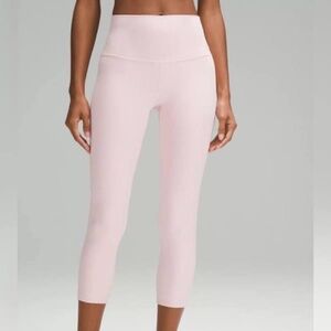 Lululemon - Align Ribbed High Rise Crop 23” - Flush Pink - Size 6